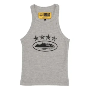 Corteiz 4Starz Alcatraz Women’s Tank Top Grey